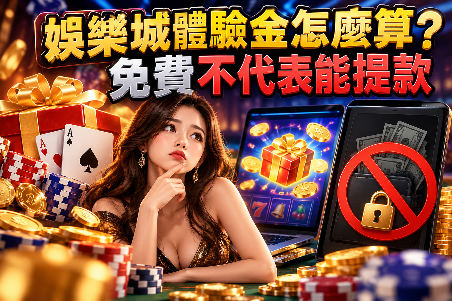 娛樂城體驗金怎麼算?免費不代表能提款
