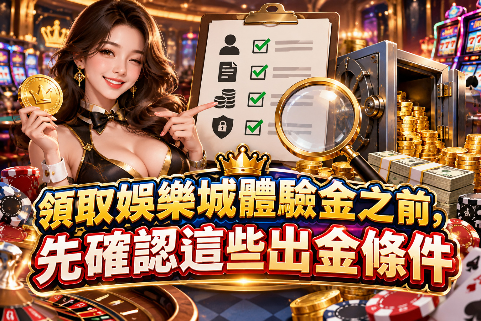 領取娛樂城體驗金之前,先確認這些出金條件