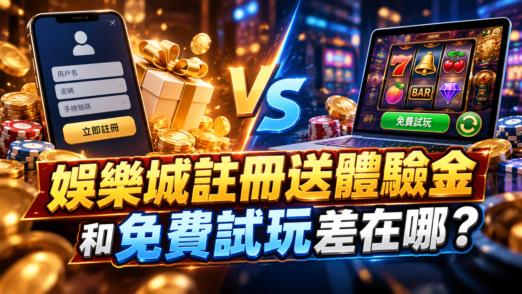 娛樂城註冊送體驗金,和免費試玩差在哪?